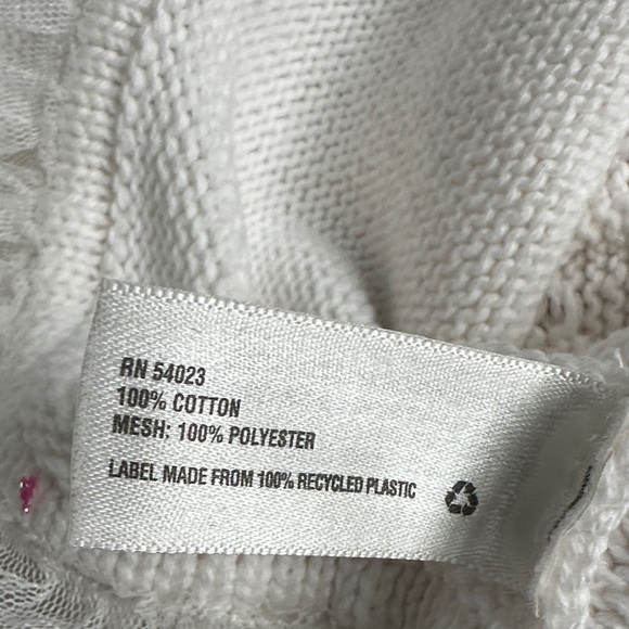 Baby Gap White Cable Knit Dress with Ruffle Hem size Toddler 2 - Picture 12 of 12